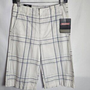Genuine Dickies Shorts Boys 16 Bermuda Plaid Pockets Fall School Casual